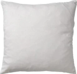 JAMES - Kussenhoes Katoen 45x45 Cm - Snow White - Wit - Exclusief Binnenkussen