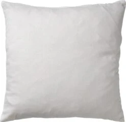 JAMES - Sierkussen Katoen 45x45 Cm - Snow White - Wit - Inclusief Binnenkussen