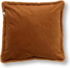 ZAYA - Sierkussen Unikleur 45x45 Cm - Tobacco Brown - Bruin - Superzacht - Inclusief Binnenkussen -Dutch Decor 1200x1167 11