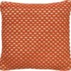 DENLEY - Kussenhoes Van Katoen Potters Clay 45x45 Cm - Oranje - Exclusief Binnenkussen