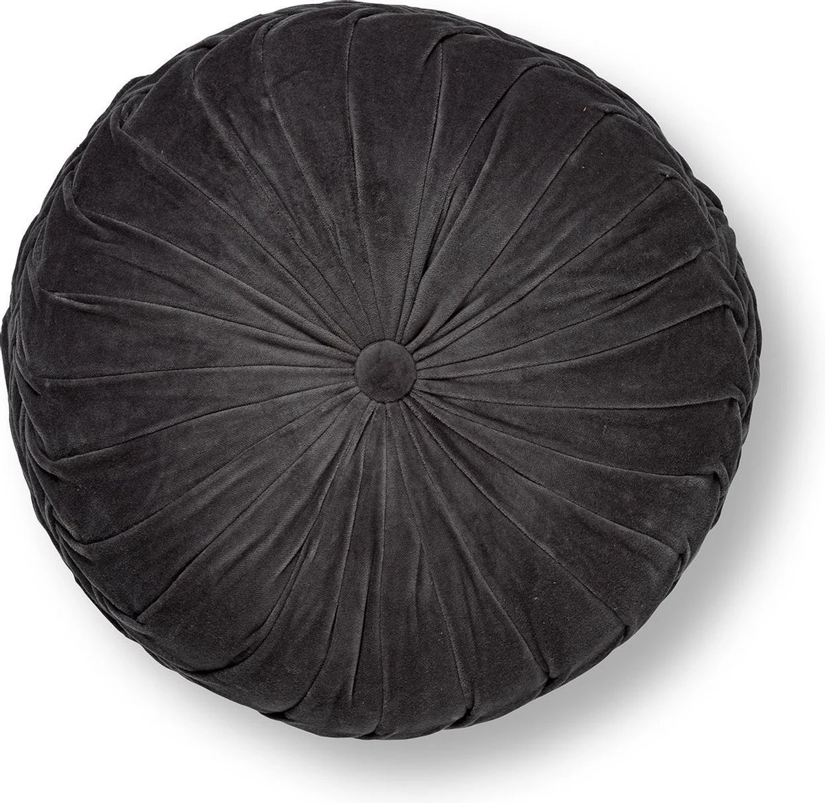 Dutch Decor - KAJA - Sierkussen Rond Velvet 40 Cm - Charcoal Gray - Antraciet 1 Dutch Decor - KAJA - Sierkussen Rond Velvet 40 Cm - Charcoal Gray - Antraciet
