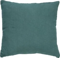 LINN - Sierkussen Linnen Sagebrush Green 45x45 Cm - Groen - Inclusief Binnenkussen