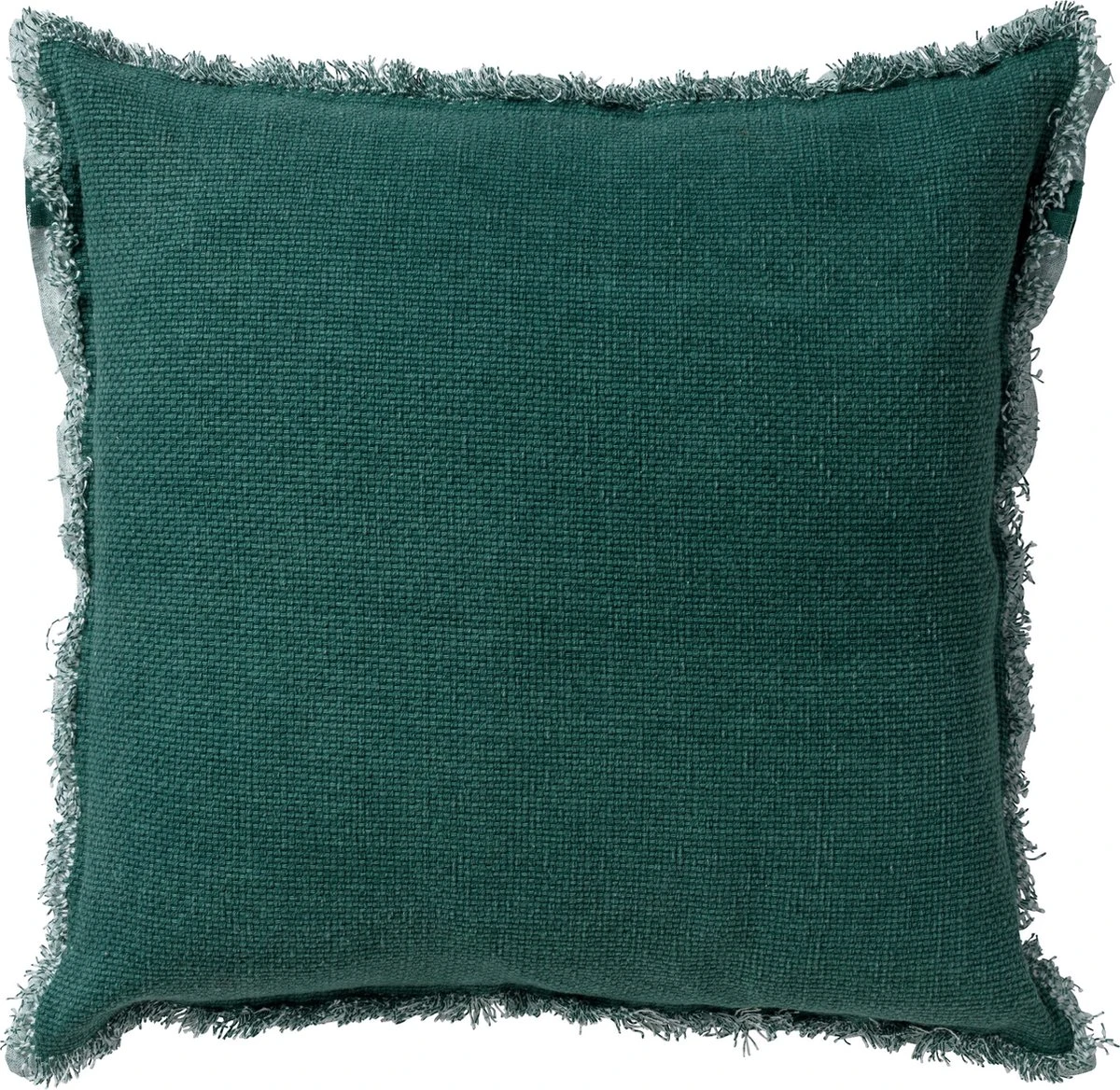 BURTO - Kussenhoes Van Gewassen Katoen Sagebrush Green 60x60 Cm - Groen - Exclusief Binnenkussen 1 BURTO - Kussenhoes Van Gewassen Katoen Sagebrush Green 60x60 Cm - Groen - Exclusief Binnenkussen