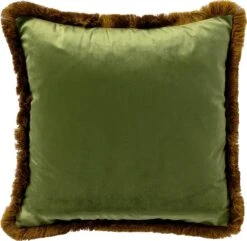 NENA - Kussenhoes 45x45 Cm Olive Branch - Groen - Met Rits -Dutch Decor 1200x1170