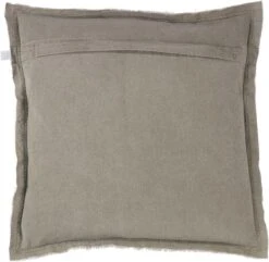 BURTO - Kussenhoes Van Gewassen Katoen Olijf 45x45 Cm - Groen - Exclusief Binnenkussen -Dutch Decor 1200x1171 3