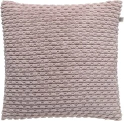 ROLF - Kussenhoes 45x45 Cm - Lila - Paars - Pasteltint - Effen Dessin - Met Rits