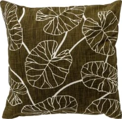 JULES- Kussenhoes 45x45 Cm Olive Branch - Groen - Met Rits