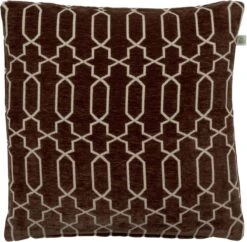 PERRY - Kussenhoes Bruin 45x45 Cm - Met Rits