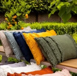 FARA - Kussenhoes Katoen 40x60 Cm Chive - Groen - Exclusief Binnenkussen -Dutch Decor 1200x1174 2