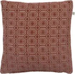 HANS - Kussenhoes Terra 45x45 Cm - Bruin - Exclusief Binnenkussen