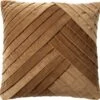 GIDI - Kussenhoes Velvet 45x45 Cm - Tobacco Brown - Bruin - Exclusief Binnenkussen