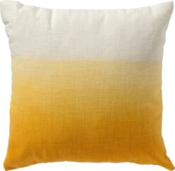 ROBIN - Sierkussen 45x45 Cm Golden Glow - Geel - Inclusief Binnenvulling