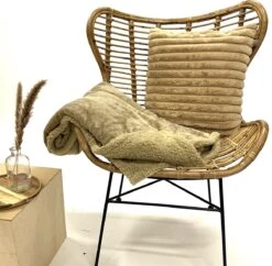 Dutch Decor - STANLEY - Plaid 150x200 Cm Semolina - Beige - Deken -Dutch Decor 1200x1176 17