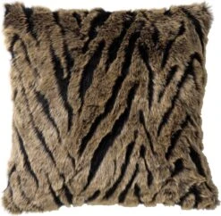 JAVAN - Kussenhoes Rocky Road 45x45 Cm - Bruin - Met Rits