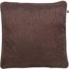 POORTA - Sierkussen Bruin 45x45 Cm - Inclusief Binnenkussen