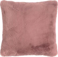 ZAYA - Sierkussen Unikleur 45x45 Cm - Pale Mauve - Roze - Superzacht - Inclusief Binnenkussen