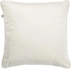 FINN - Sierkussen Velvet 45x45 Cm - Snow White - Wit - Inclusief Binnenvulling