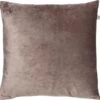 SKY - Kussenhoes Velvet 45x45 Cm - Driftwood - Taupe - Exclusief Binnenkussen