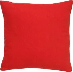 JAMES - Sierkussen Katoen 45x45 Cm - Aurora Red - Rood - Inclusief Binnenvulling