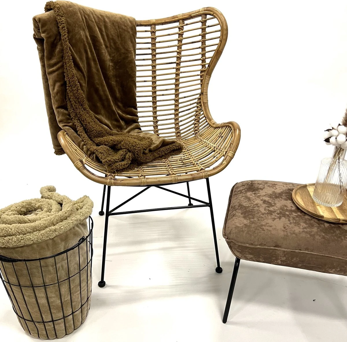 Dutch Decor - STANLEY - Plaid 150x200 Cm Military Olive - Groen - Deken 2 Dutch Decor - STANLEY - Plaid 150x200 Cm Military Olive - Groen - Deken - Afbeelding 2