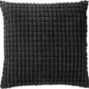 ROME - Sierkussen Uni 45x45 Cm - Raven - Zwart - Inclusief Binnenvulling