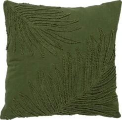 LEX - Kussenhoes Van Katoen 45x45 Cm Chive - Groen - Met Rits