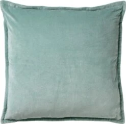 Set Van 2 Kussenhoezen - Dutch Decor CAITH - 50x50 Cm - Velvet - Jadeite - Lichtgroen - Unikleur
