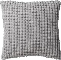 ROME - Kussenhoes Uni 45x45 Cm - Micro Chip - Grijs - Exclusief Binnenkussen -Dutch Decor 1200x1182 3
