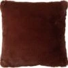 ZAYA - Kussenhoes Unikleur 45x45 Cm - Rocky Road - Bruin - Superzacht - Met Rits