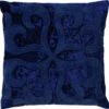 AVALON - Kussenhoes Velvet 45x45 Cm Insignia Blue - Blauw - Exclusief Binnenkussen