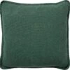 BOWIE - Kussenhoes Gewassen Katoen 45x45 Cm - Mountain View - Donkergroen - Exclusief Binnenkussen