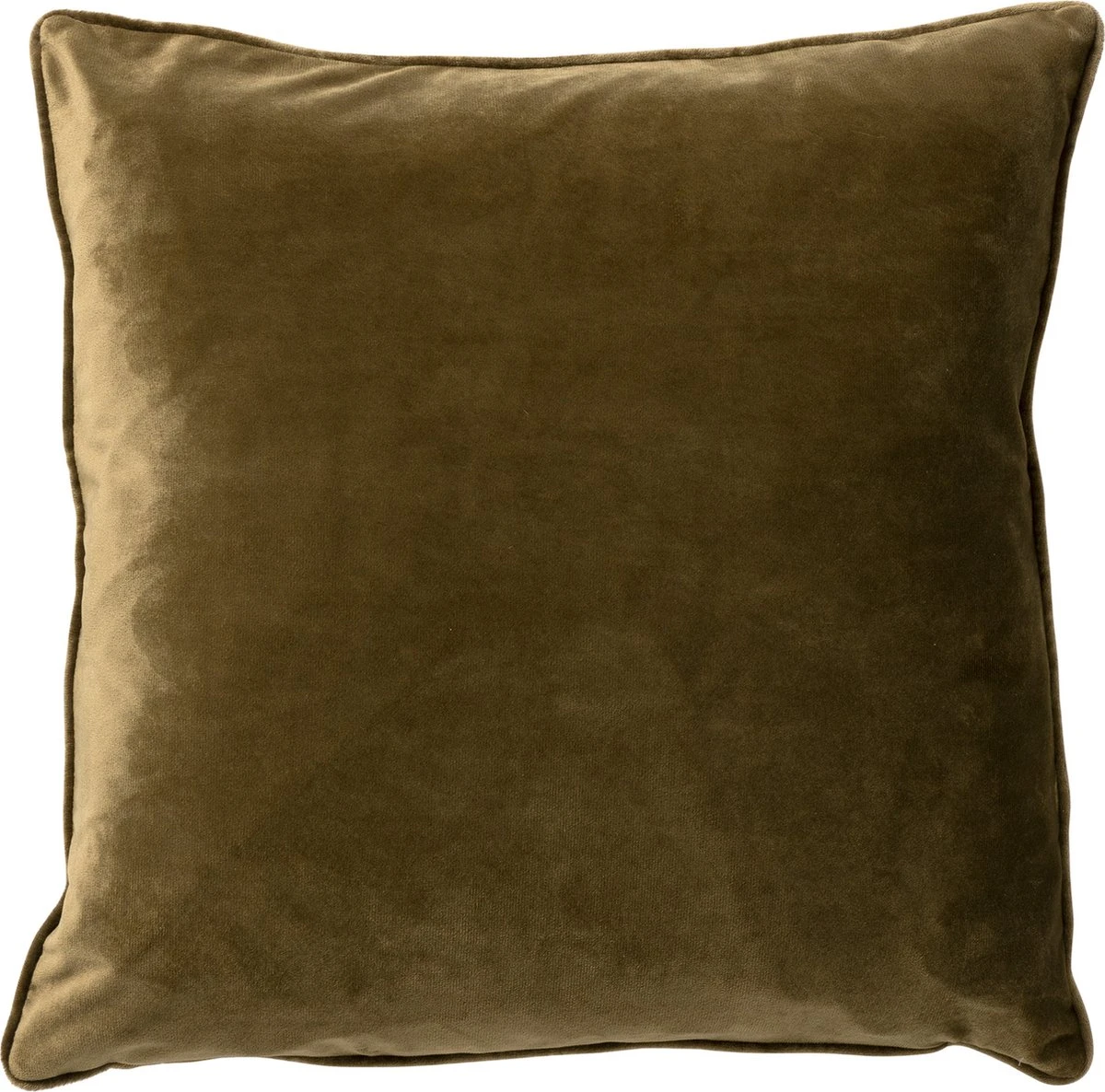 FINN - Sierkussen Velvet 45x45 Cm - Military Olive - Groen - Inclusief Binnenvulling 1 FINN - Sierkussen Velvet 45x45 Cm - Military Olive - Groen - Inclusief Binnenvulling