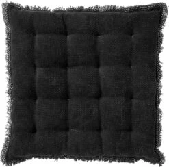 Set Van 4 - Dutch Decor BURTO - Stoelkussen Van Gewassen Katoen Raven 40x40 Cm - Zwart - Zitkussen -Dutch Decor 1200x1186 19
