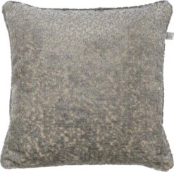 LISE - Kussenhoes 45x45 Cm - Grijs - Mist - Beige - Met Rits