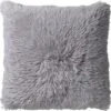 FLUFFY - Kussenhoes Unikleur 60x60 Cm - Micro Chip - Lichtgrijs - Exclusief Binnenkussen