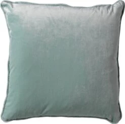 FINN - Kussenhoes Velvet 45x45 Cm - Jadeite - Lichtgroen - Exclusief Binnenkussen