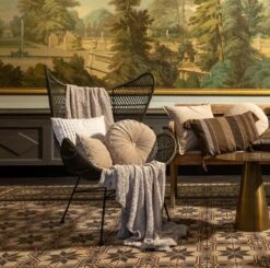 Set Van 4 Kussens - Groen - Beige - TAMAR - KAJA - CAITH - ZAYA - Inclusief Vulling -Dutch Decor 1200x1188 11