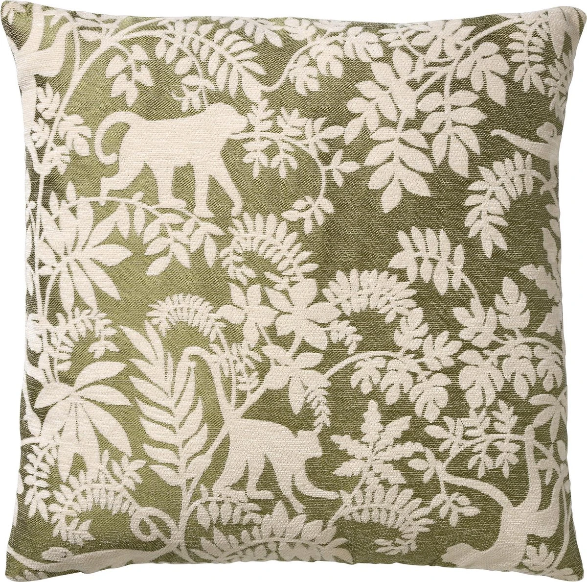 ABU - Sierkussen 45x45 Cm - Calliste Green - Groen - Wit - Aapjes - Bladeren - Botanisch - Inclusief Binnenvulling 1 ABU - Sierkussen 45x45 Cm - Calliste Green - Groen - Wit - Aapjes - Bladeren - Botanisch - Inclusief Binnenvulling