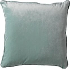 FINN - Sierkussen Velvet 45x45 Cm - Jadeite - Lichtgroen - Inclusief Binnenvulling