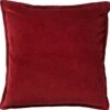 CAITH - Sierkussen Velvet 100% Katoen 50x50 Cm - Merlot - Rood - Inclusief Binnenvulling