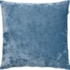 SKY - Sierkussen Velvet 45x45 Cm - Provincial Blue - Blauw - Inclusief Binnenvulling