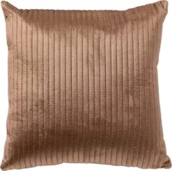 DAVID - Kussenhoes 40x40 Cm Tobacco Brown - Bruin - Exclusief Binnenkussen