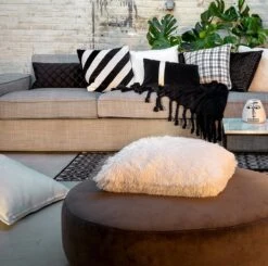 Set Van 2- Dutch Decor FLUFFY - Kussenhoezen Unikleur Snow White 45x45 Cm- Wit -Dutch Decor 1200x1190 5