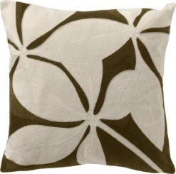 Dutch Decor ELIJA - Sierkussen Military Olive 45x45 Cm - Groen - Inclusief Binnenkussen