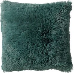 FLUFFY - Sierkussen Unikleur 45x45 Cm - Sagebrush Green - Groen - Inclusief Binnenvulling