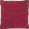 KLUNE - Kussenhoes 45x45 Cm - Bordeaux - Rood - Ribstof - Met Rits