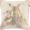 FANG - Sierkussen Dierenprint Insect - 45x45 Cm - Oud Roze - Pasteltint - Inclusief Binnenkussen