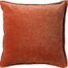 Set Van 2 Sierkussens - Dutch Decor CAITH - 50x50 Cm - Velvet - Potters Clay - Oranje – Unikleur – Inclusief Binnenkussens