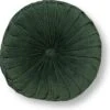 Dutch Decor - KAJA - Sierkussen Rond Velvet 40 Cm - Mountain View - Donkergroen