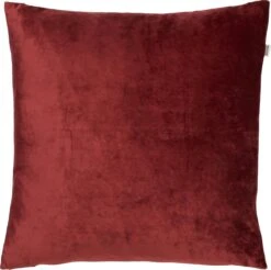 SKY - Sierkussen Velvet 45x45 Cm - Merlot - Rood - Inclusief Binnenvulling